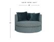 Jonathan Louis Roundabout Lagoon Blue Swivel Chair small image number 9