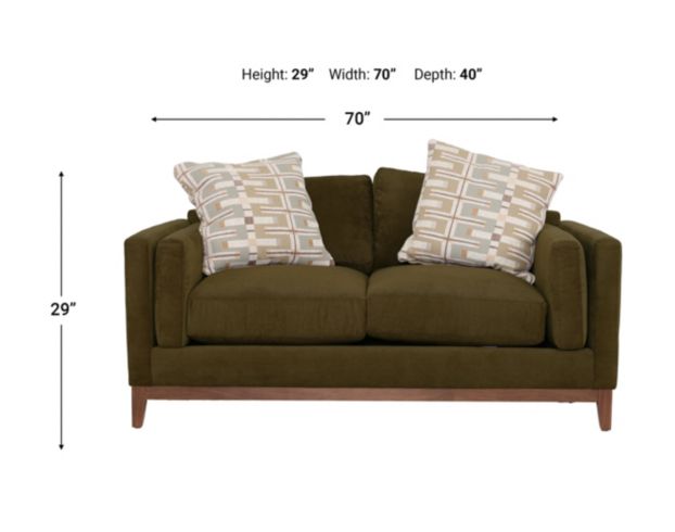 Jonathan Louis Kelsey Zayden Olive Condo Sofa large image number 8