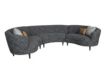 Jonathan Louis Cleo Blue 3-Piece Curved Sectional small image number 2