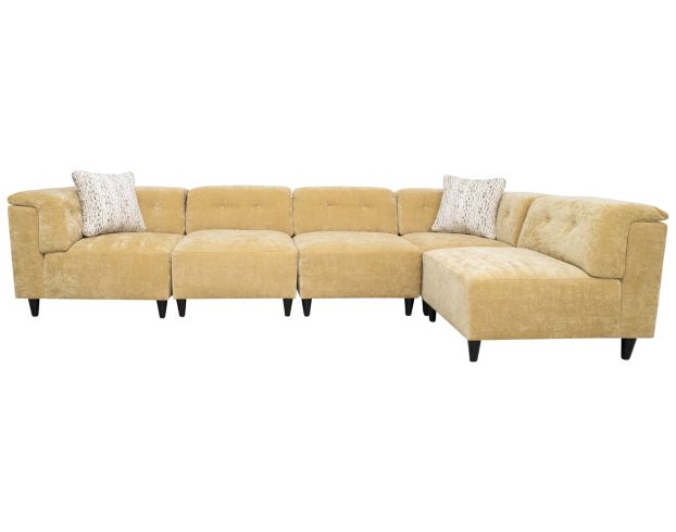 Jonathan Louis Lux Yellow Modular 5-Piece Sectional large image number 1