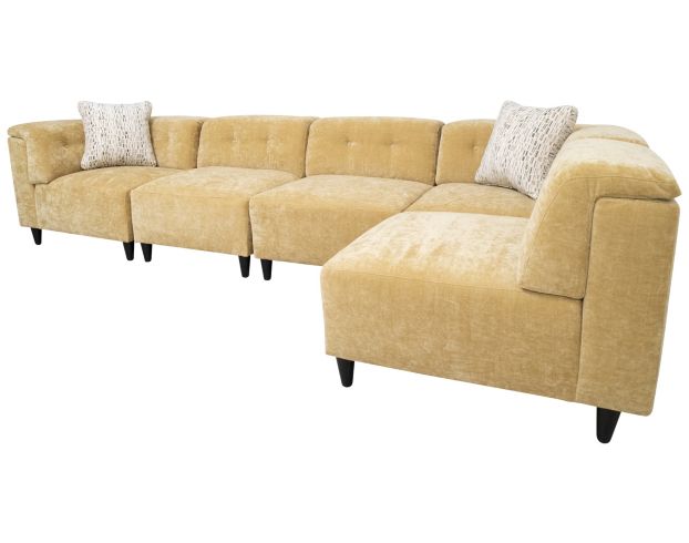 Jonathan Louis Lux Yellow Modular 5-Piece Sectional large image number 2