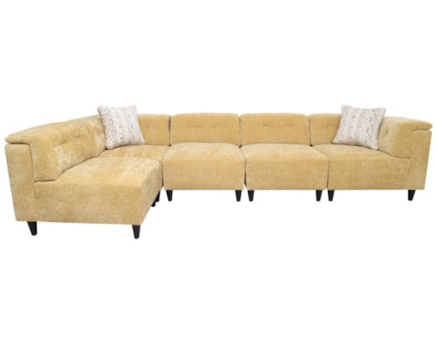 Jonathan Louis Lux Yellow Modular 5-Piece Sectional large image number 3