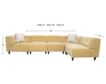 Jonathan Louis Lux Yellow Modular 5-Piece Sectional small image number 13