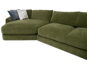 Jonathan Louis Tawny Forest Green 4-Piece Sectional with Left Cuddler Chaise