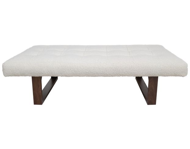 Jonathan Louis Caleb Sheepskin Natural Cocktail Ottoman large image number 1