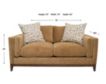 Jonathan Louis Kelsey Tramore Amaretto Condo Sofa small image number 8