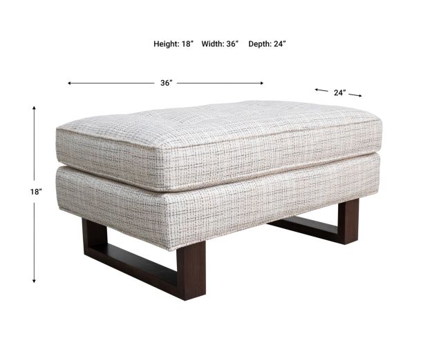 Jonathan Louis Bennett Common Thread Eucalyptus Ottoman large image number 5