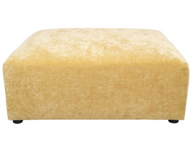 Jonathan Louis Lux Yellow Ottoman large image number 1