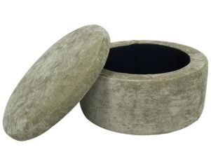 Jonathan Louis Accents 30'' Round Green Cocktail Ottoman
