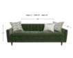 Jonathan Louis Jace Amici Moss Estate Sofa small image number 9