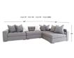 Jonathan Louis Noah 4-Piece Sectional with Side Lounge small image number 9