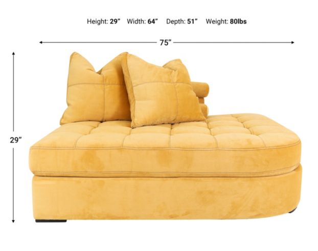 Jonathan Louis Noah Right-Facing Bumper Chaise large image number 6