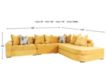 Jonathan Louis Noah 4-Piece Right-Facing Chaise Sectional small image number 6
