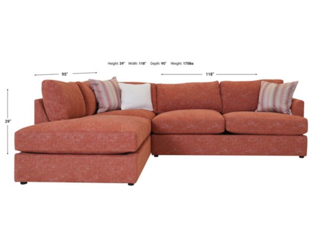 Jonathan Louis Leon 2-Piece Sectional with Left-Facing Chaise large image number 3