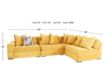Jonathan Louis Noah 4-Piece Corner Sectional w Left-Facing Chair small image number 5