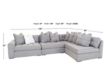 Jonathan Louis Noah Gray 4-Piece Left-Facing Chaise Sectional small image number 5