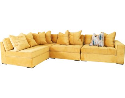 Jonathan Louis Noah 4-Piece Corner Sectional w Right-Facing Chair