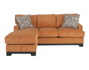 Jonathan Louis Choices Kronos Orange Sofa with Floating Chaise