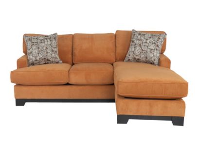 Jonathan Louis Choices Kronos Orange Sofa with Floating Chaise