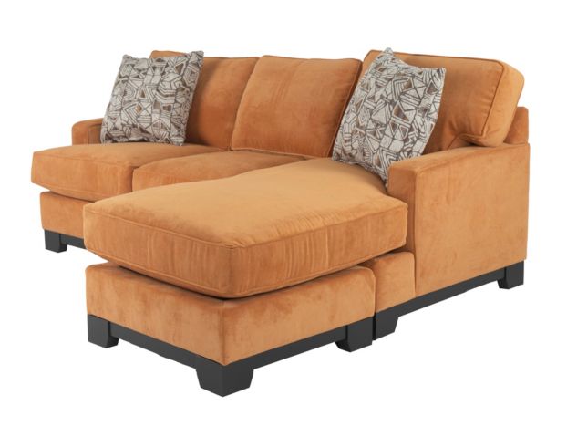 Jonathan Louis Choices Kronos Orange Sofa with Floating Chaise large image number 3