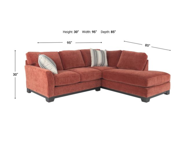 Jonathan Louis Libra Paprika 2-Piece Sectional with Right Chaise large image number 12