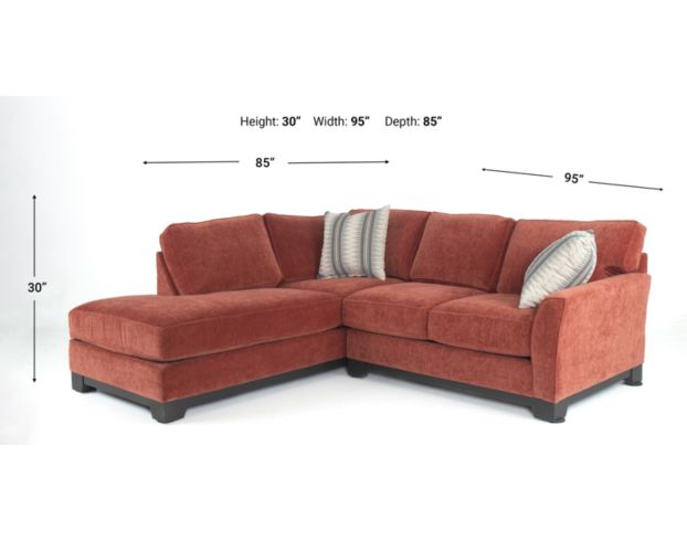 Jonathan Louis Choices Libra Paprika 2-Piece Sectional with Left Chaise large image number 12