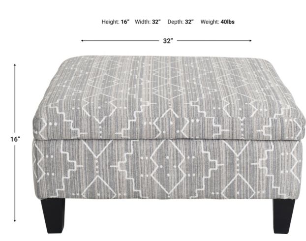 Jonathan Louis Storage Ottoman large image number 6