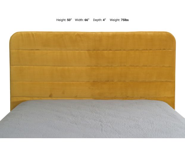 Jonathan Louis Design Lab Yellow Queen Headboard large image number 2