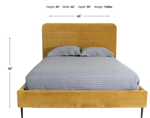 Jonathan Louis Design Lab Yellow Queen Bed large image number 5