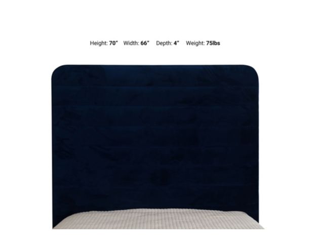 Jonathan Louis Design Lab Blue Queen Headboard large image number 3