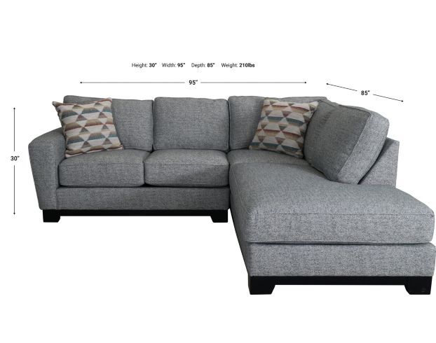 Jonathan Louis Taurus 2-Piece Sectional with Right-Facing Chaise large image number 6