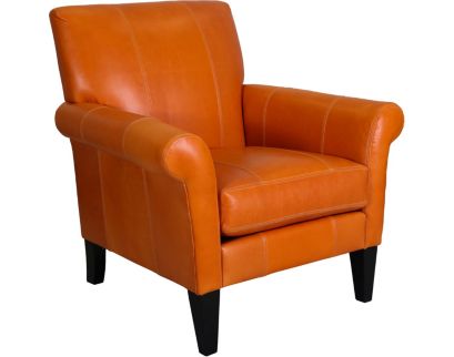 Jonathan Louis Twister Genuine Leather Accent Chair