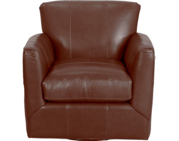 Jonathan Louis Grayson Genuine Leather Swivel Accent Chair large image number 1