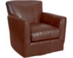 Jonathan Louis Grayson 100% Leather Swivel Accent Chair small image number 2