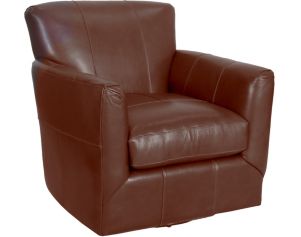 Jonathan Louis Grayson 100% Leather Swivel Accent Chair