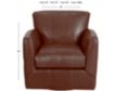 Jonathan Louis Grayson 100% Leather Swivel Accent Chair small image number 6