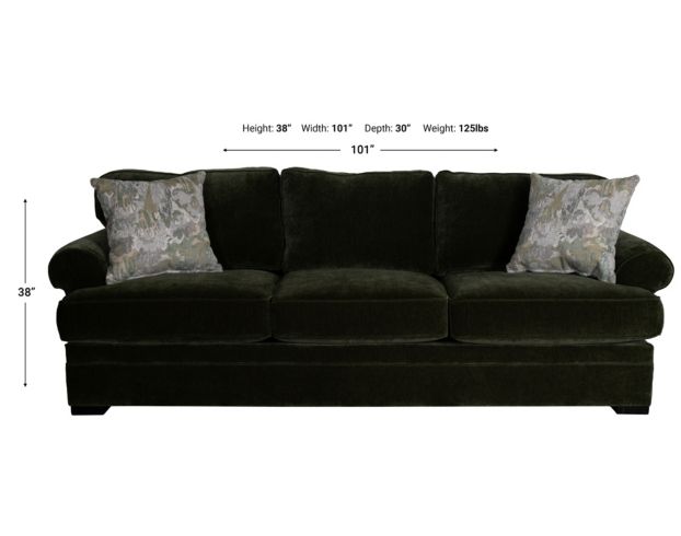Jonathan Louis Choices Moss Green Sofa large image number 7