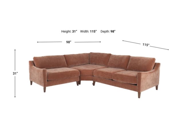 Jonathan Louis Design Lab Mostny Amici Ginger 3-Piece Sectional large image number 9