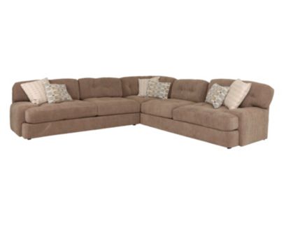 Jonathan Louis Ryland Mocha 3-Piece Sectional