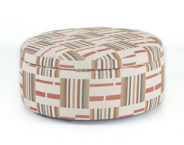 Jonathan Louis Goertel Copper Round Storage Ottoman large image number 1