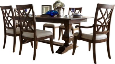 Klaussner Trisha Yearwood Table 4 Side 2 Arm Chairs