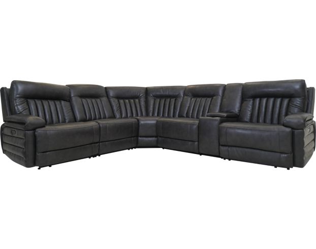 Kuka KM597 Collection 6-Piece Leather Power Sectional large image number 1