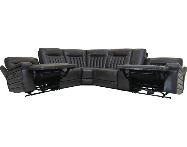 Kuka KM597 Collection 6-Piece Leather Power Sectional large image number 2