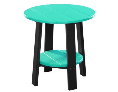 Amish Outdoors Deluxe 22-Inch Aruba/Black Side Table