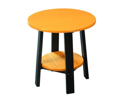 Amish Outdoors Deluxe 22-Inch Tangerine/Black Side Table