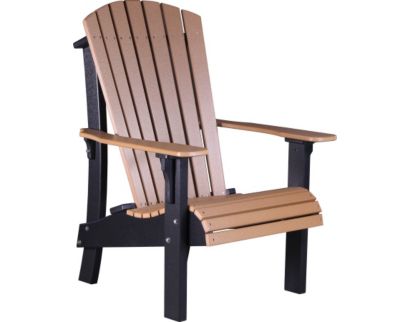 Amish Outdoors Royal Cedar/Black Tall Adirondack Chair