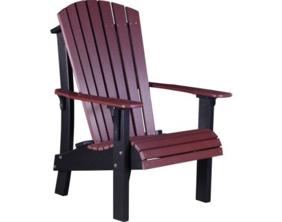 Amish Outdoors Royal Cherry/Black Tall Adirondack Chair