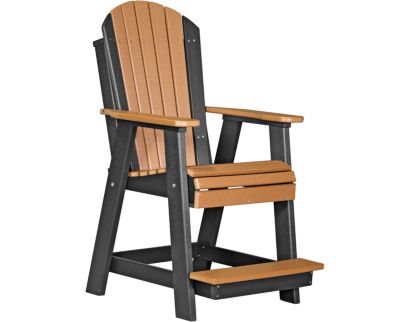 Amish Outdoors Cedar/Black Balcony Adirondack Chair