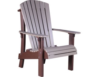 Amish Outdoors Royal Weatherwood/Chestnut Tall Adirondack Chair