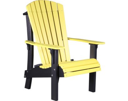 Amish Outdoors Royal Yellow/Black Tall Adirondack Chair